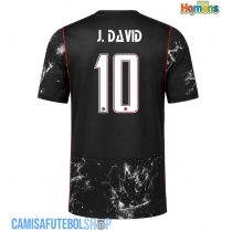 Camisa de time de futebol Canadá Jonathan David #10 Replicas 2º Equipamento Mundo 2026 Manga Curta